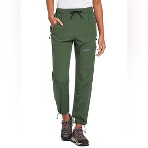 Amazon Olive Jogger Pants with Drawstring rain pants